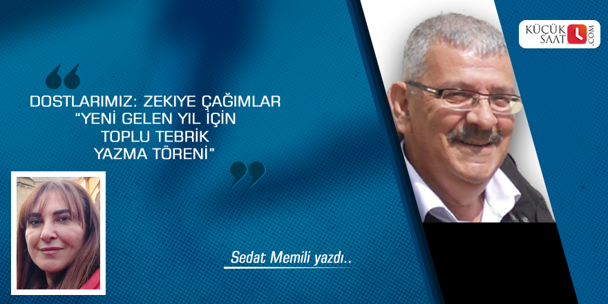 Yeni gelen yıl için toplu tebrik yazma töreni