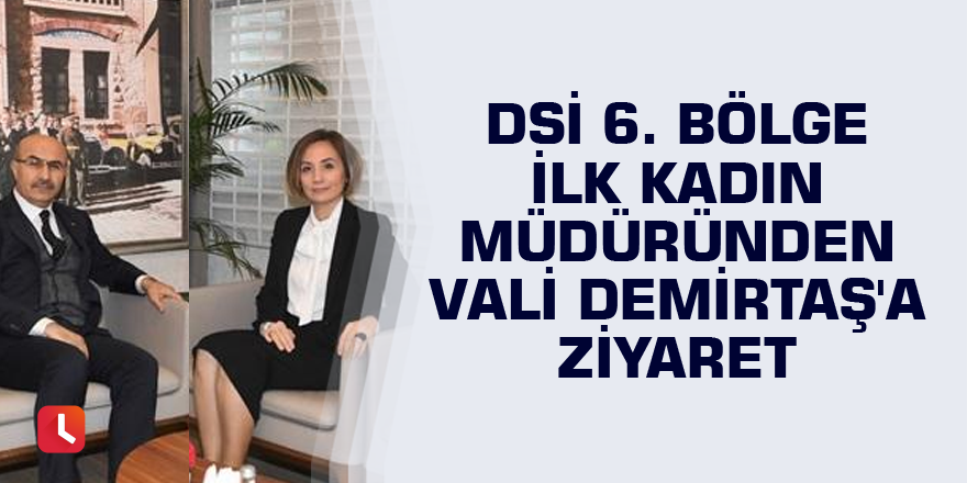 DSİ 6. Bölge ilk kadın müdüründen Vali Demirtaş'a ziyaret