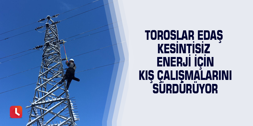 Toroslar EDAŞ kesintisiz enerji için kış çalışmalarını sürdürüyor