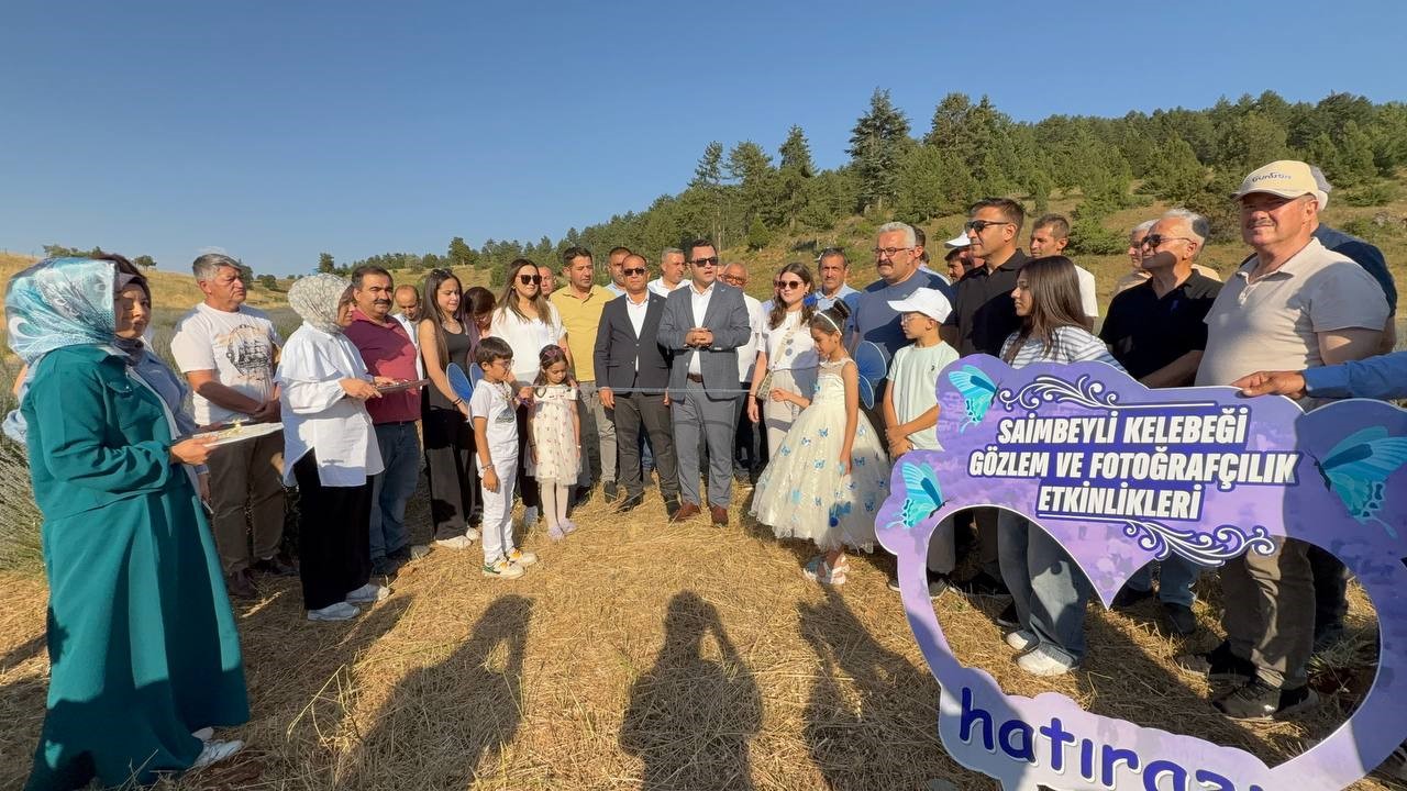 Endemik mavi kelebekler için Saimbeyli'ye akın ettiler