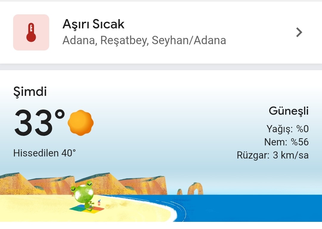 Gündüz sıcak gece nem bunaltıyor