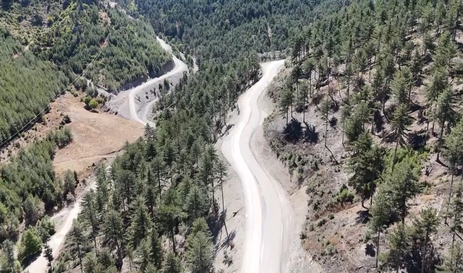 Feke'de 75 yıl sonra genişletilen yollar ormanın güzelliğini ortaya çıkardı