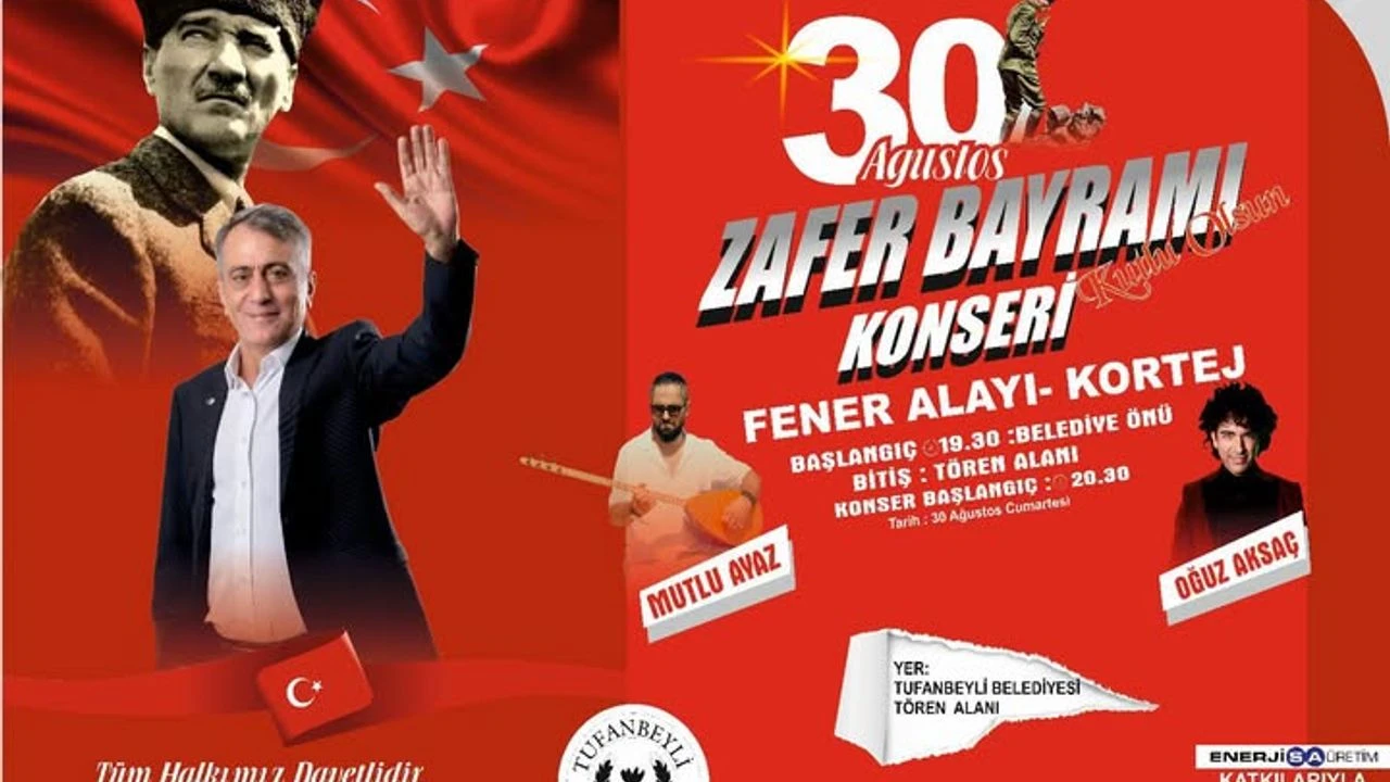 Tufanbeyli’de 30 Ağustos Zafer Bayramı coşkuyla kutlanacak 