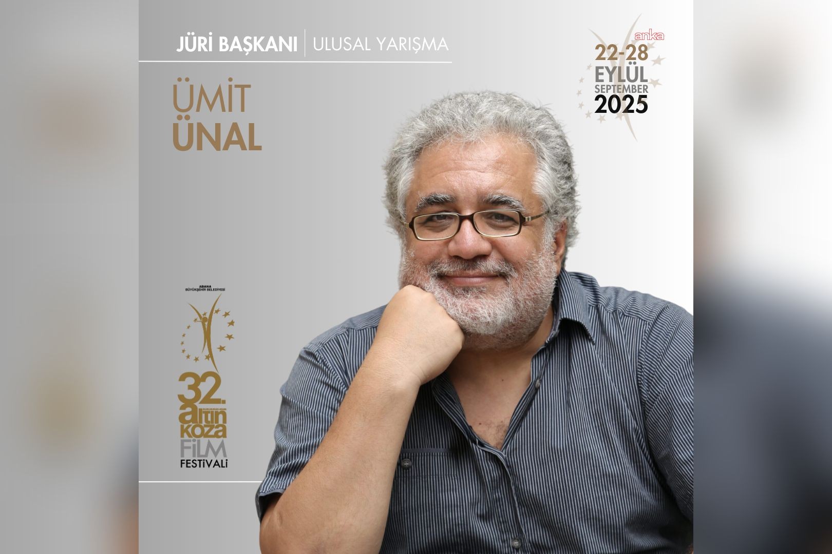 Adana Altın Koza’da Jüri Başkanı Ümit Ünal oldu