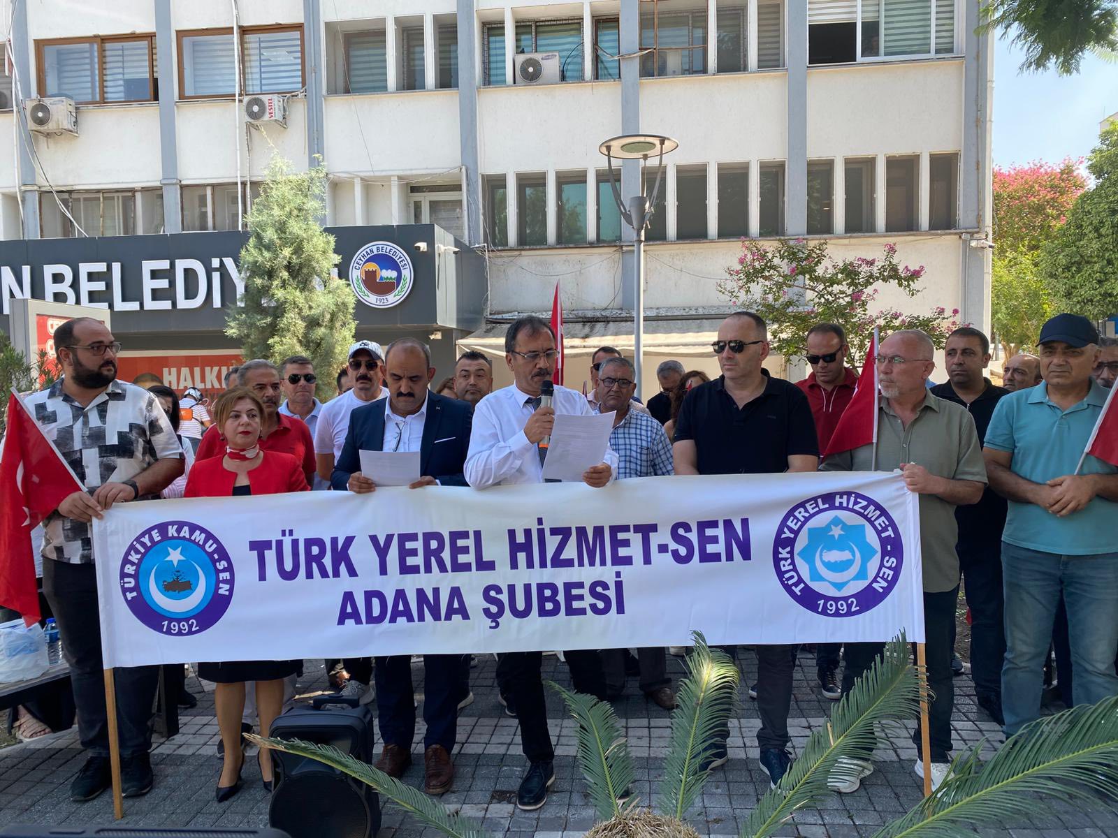 Ceyhan’da kamu çalışanları ses yükseltti