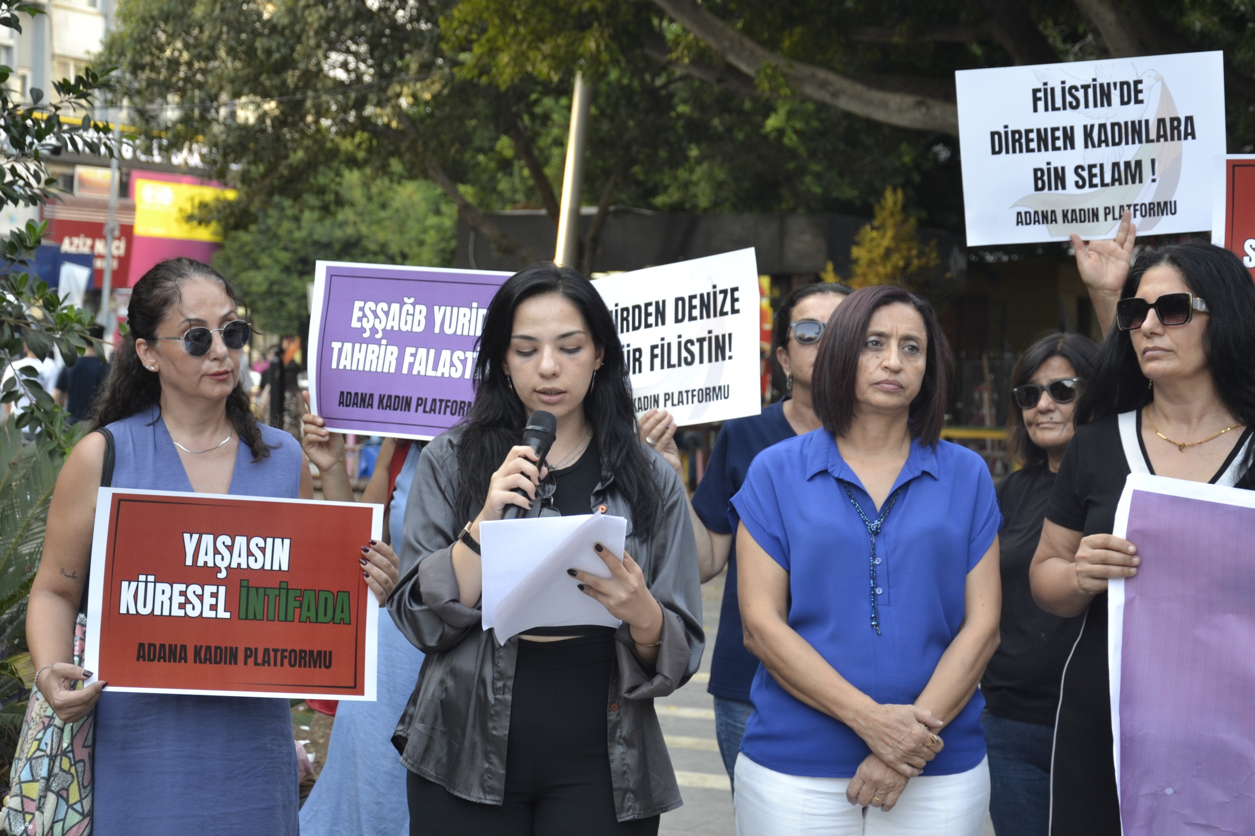 Adana Kadın Platformu, Filistin’deki katliama karşı ses yükseltti