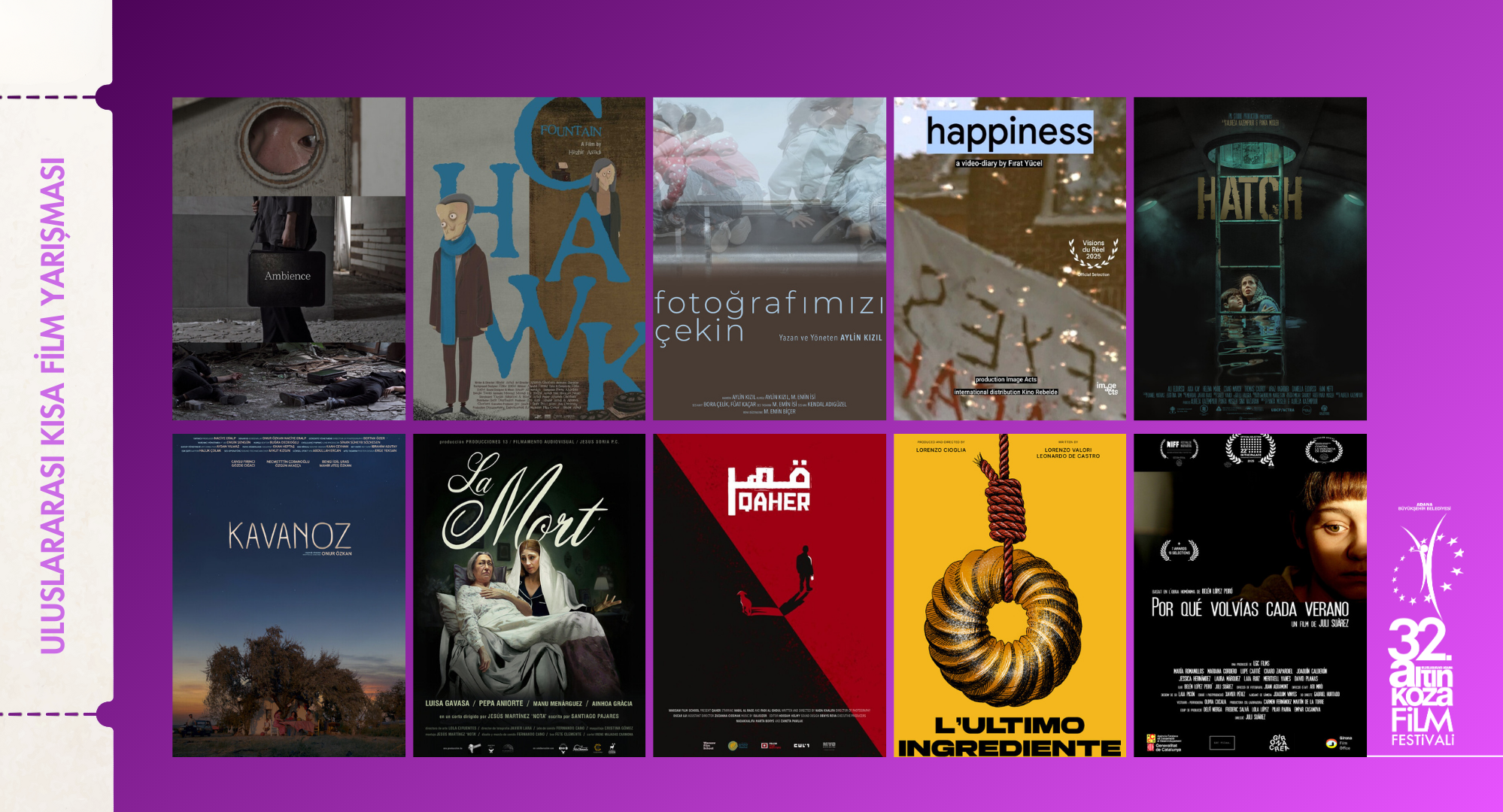 Adana Altın Koza’da 40 kısa film yarışacak