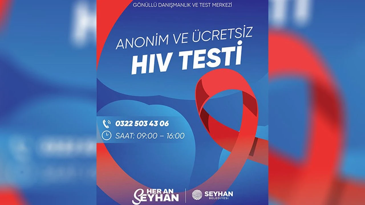 Adana'da bir ilk: Seyhan Belediyesi'nden ücretsiz ve gizli test merkezi