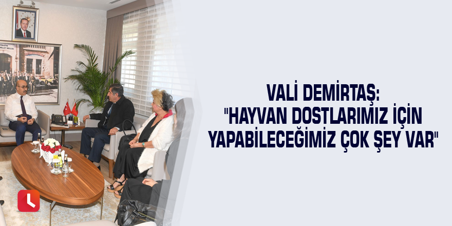 Vali Demirtaş: "Hayvan dostlarımız için yapabileceğimiz çok şey var"