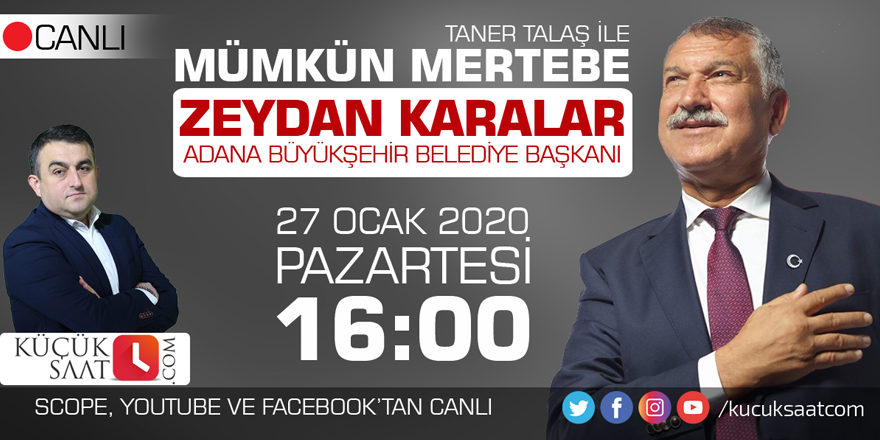 Zeydan Karalar Küçüksaat TV'de!