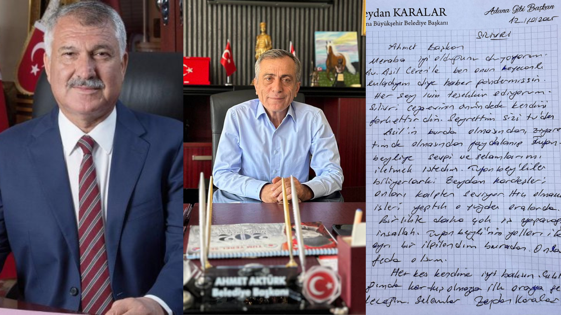 Zeydan Karalar’dan, Tufanbeyli’ye sevgi mektubu