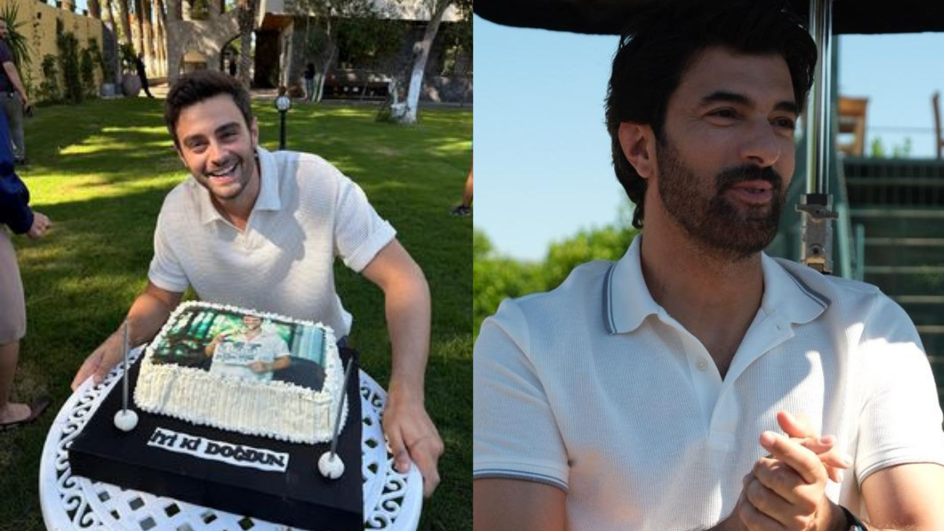 "Bereketli Topraklar" dizi setinde, çifte doğum günü kutlaması!