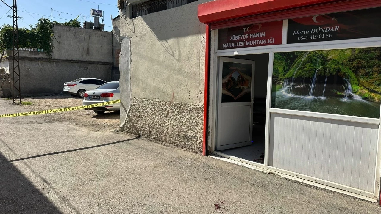 Adana'da silahlı saldırıya uğrayan muhtar yaralandı