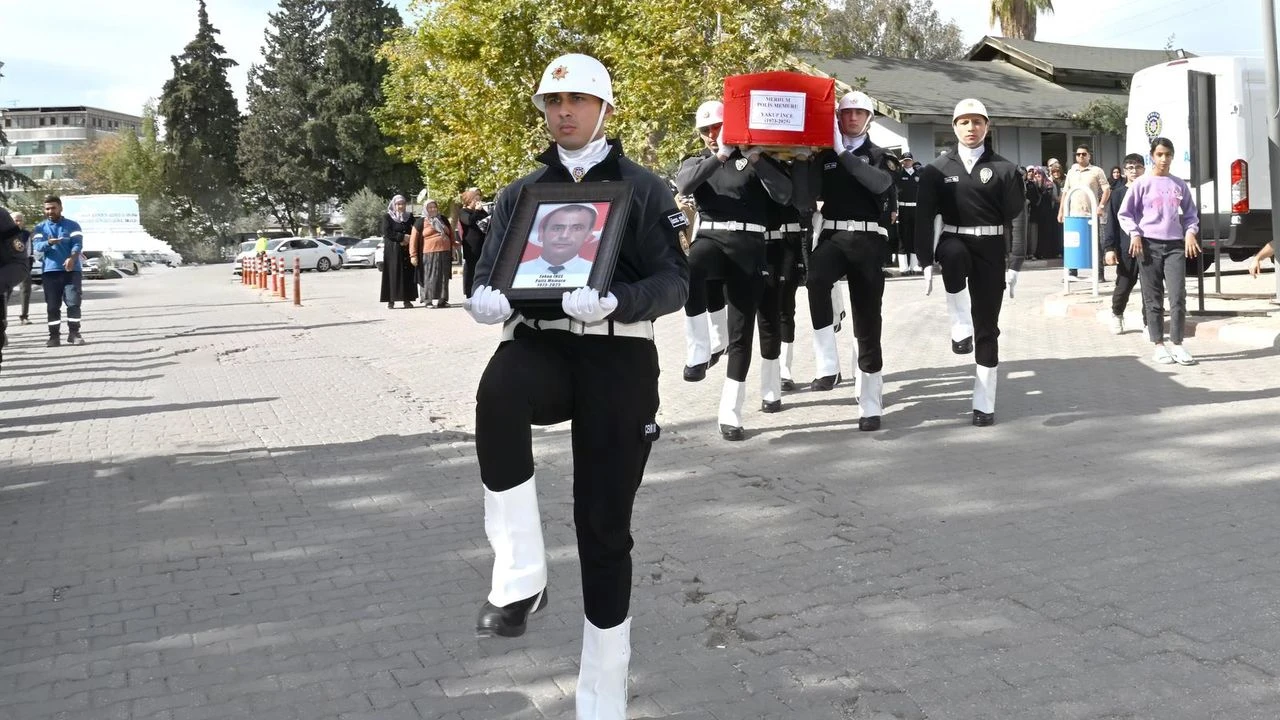 Polis memuru Yakup İnce son yolculuğuna uğurlandı