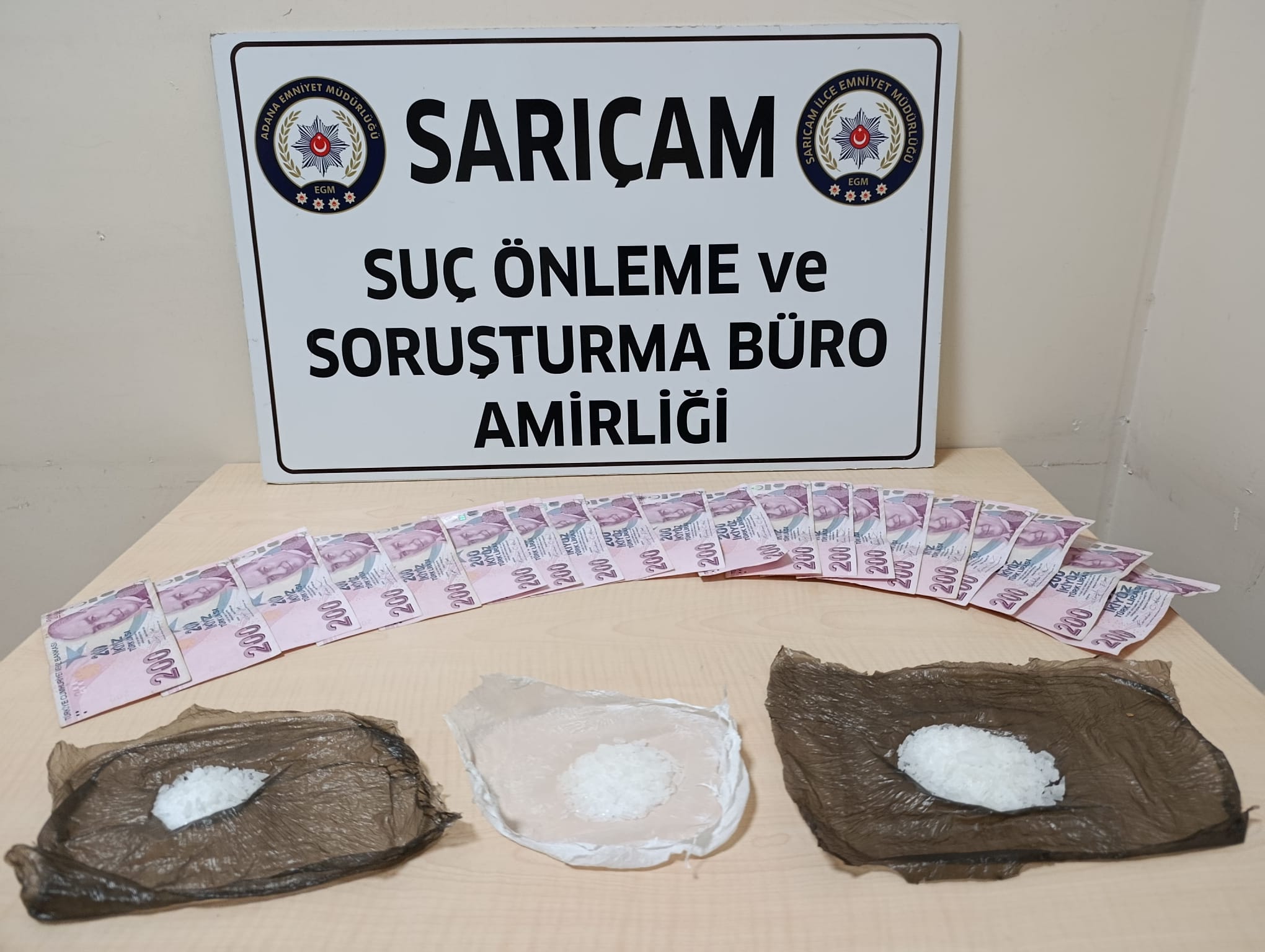 Adana’da uyuşturucu operasyonu: 2 kilo kokain ele geçirildi