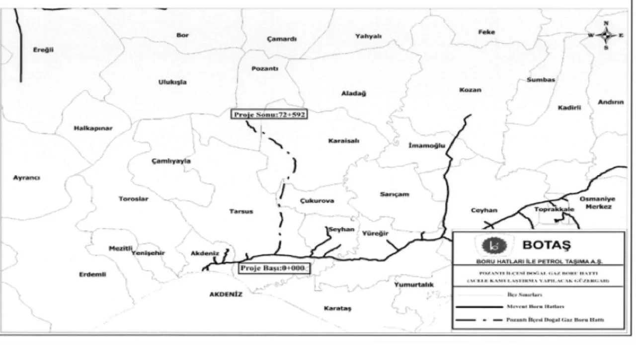 Cumhurbaşkanı imzaladı, resmi gazetede yayınlandı. Pozantı’da doğal gaz projesi başlıyor