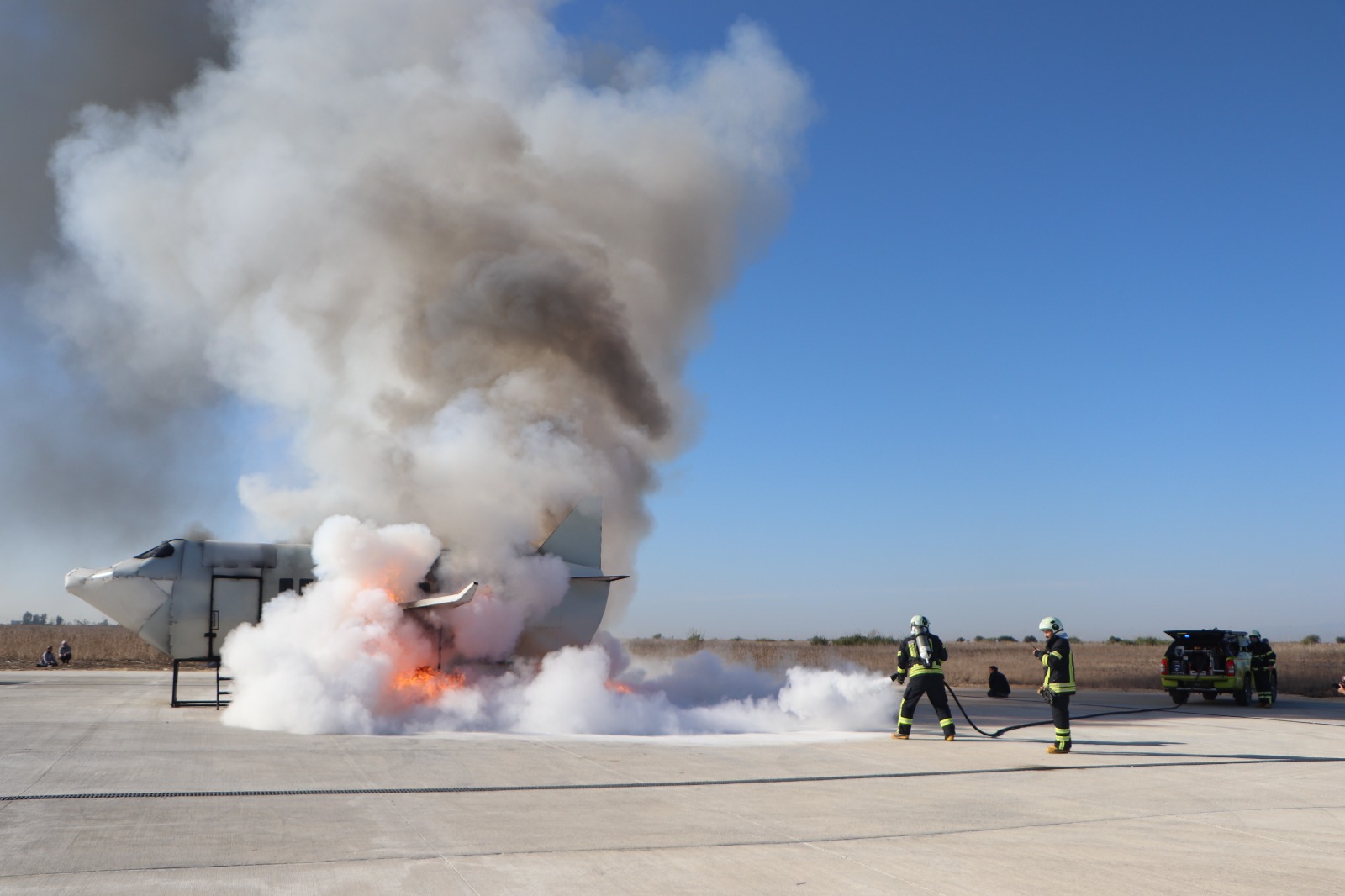 Çukurova Havalimanı'nda nefes kesen tatbikat: Uçak kazası senaryosu gerçeğini aratmadı