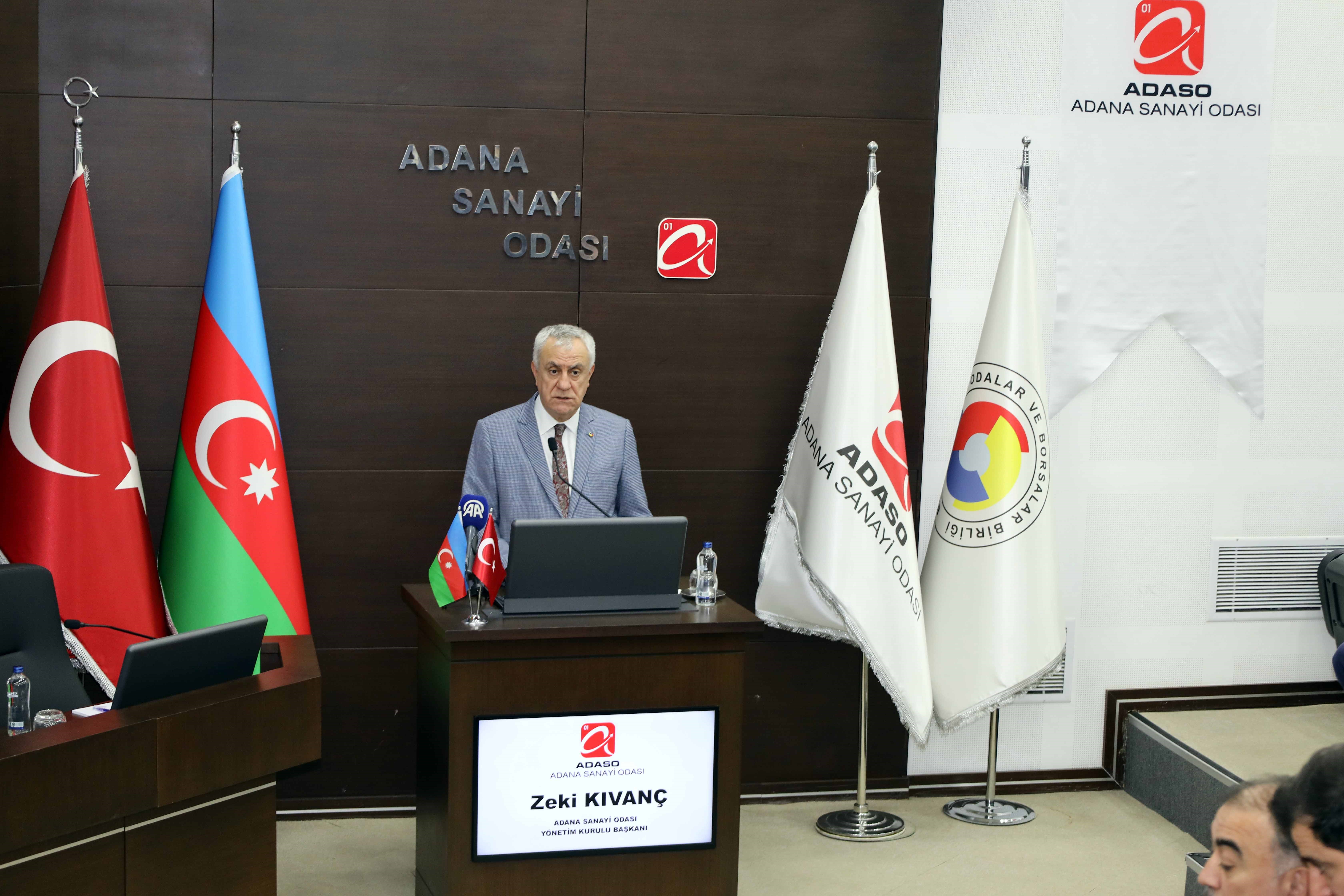 Adana Sanayi Odası Başkanı Kıvanç: "Azerbaycan ile ticaret hedefi 15 milyar dolar"