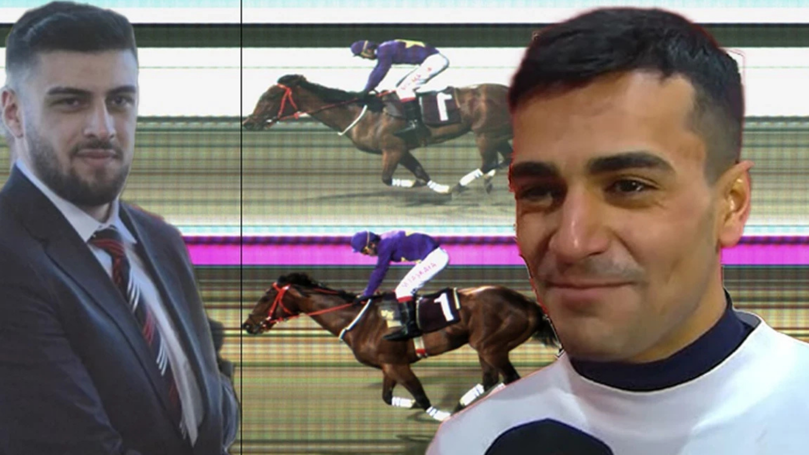 Adana’da at yarışı müsabakasında üç kardeş aynı yarışta jokey olarak yer aldı