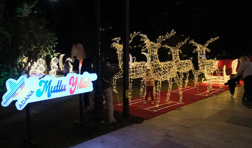 Adana yeni yıla nasıl hazırlanıyor: Kentin 10 noktası ışıklarla renklendi