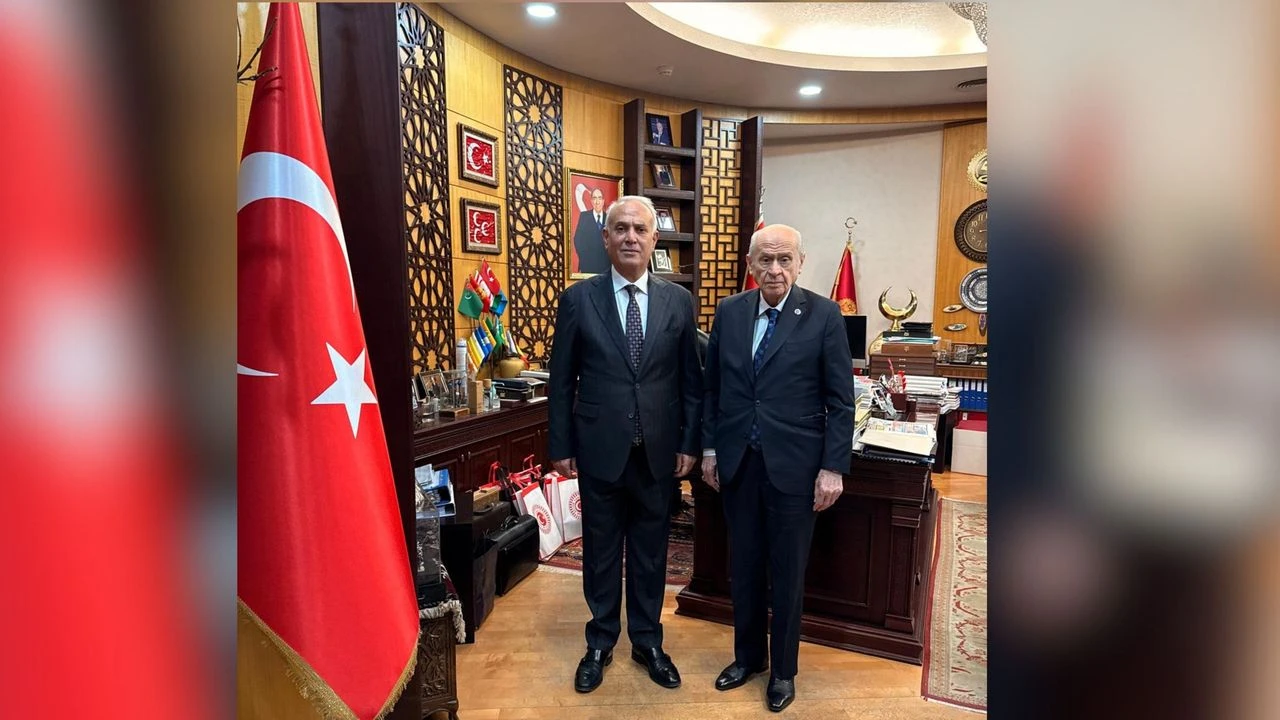 MHP Adana İl Başkanı Yusuf Kanlı, Devlet Bahçeli’yi ziyaret etti