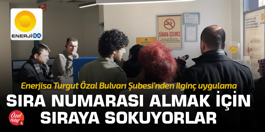 Sıra numarası almak için sıraya sokuyorlar