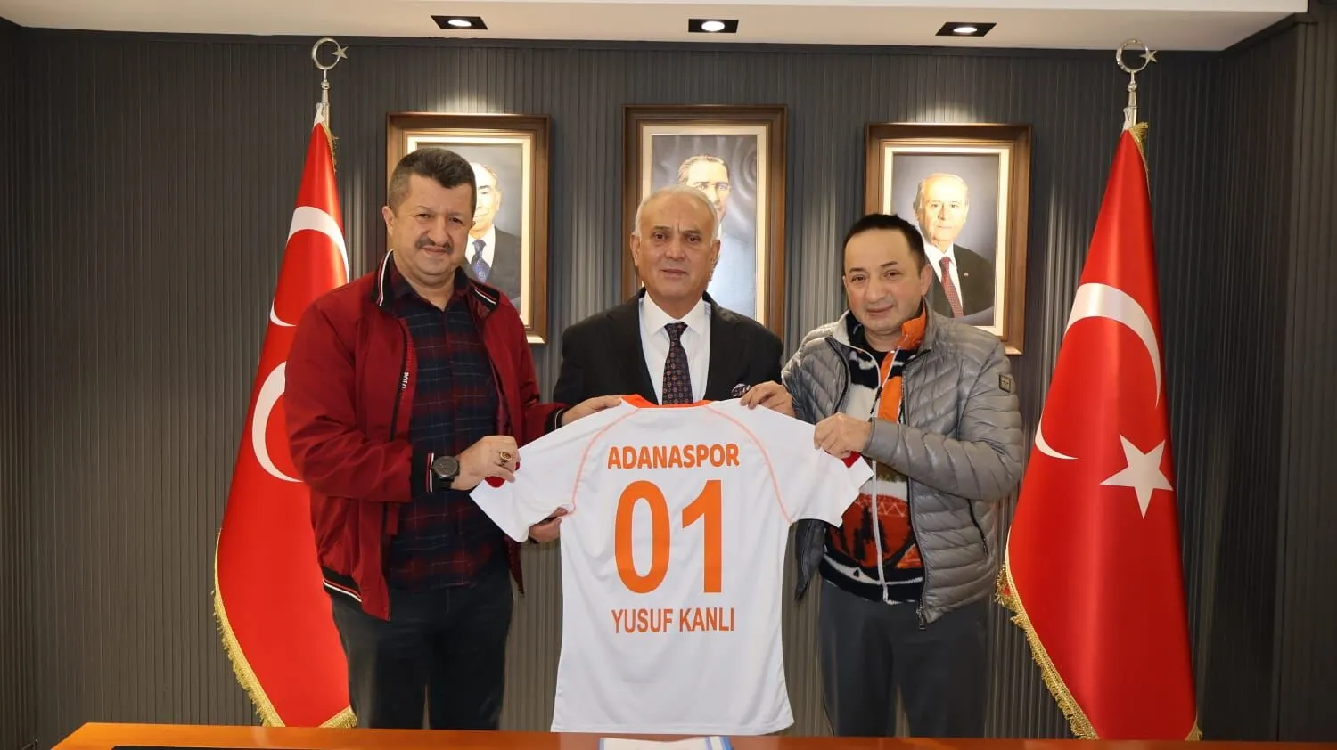 1954 Adanaspor’dan MHP İl Başkanı Yusuf Kanlı’ya ziyaret