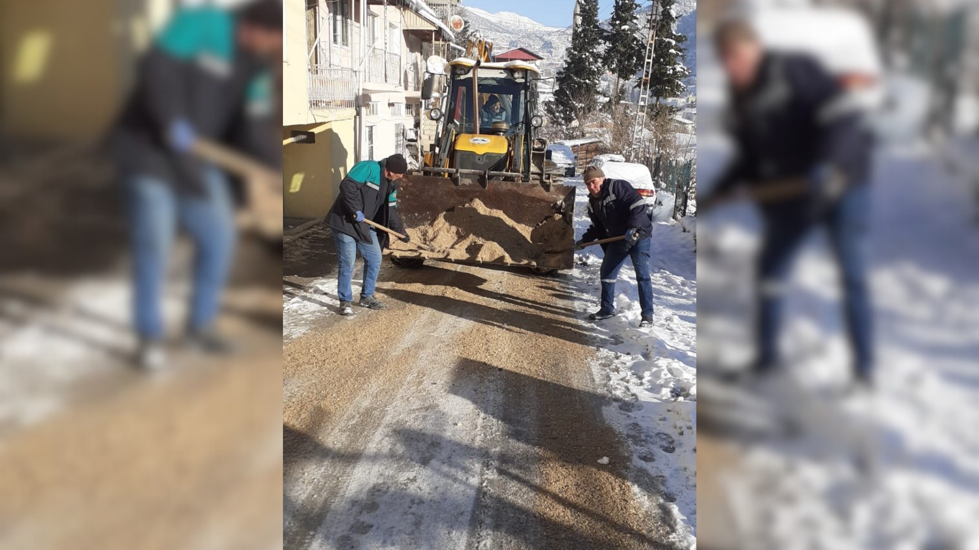 Saimbeyli’de karla mücadele seferberliği