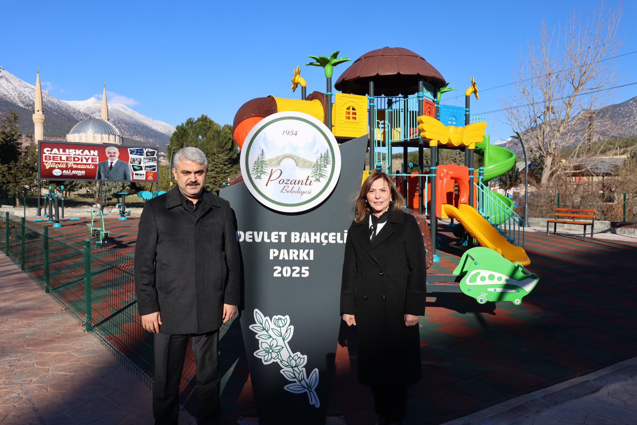 Başkan Ali Avan ve Milletvekili Ayşe Sibel Ersoy Pozantı’daki projeleri yerinde inceledi