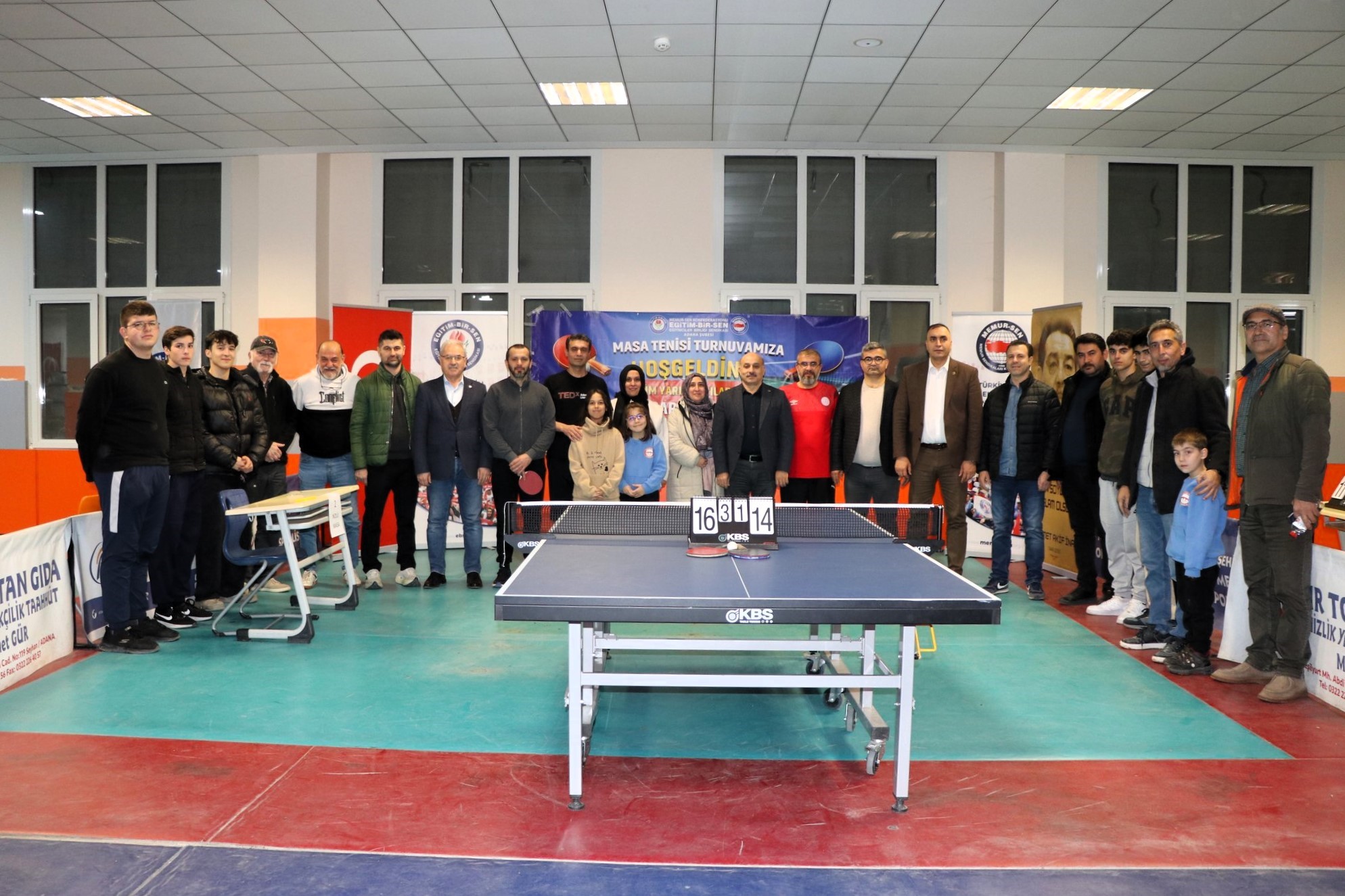 Eğitim-Bir-Sen'den ödüllü 2. Masa Tenisi Turnuvası
