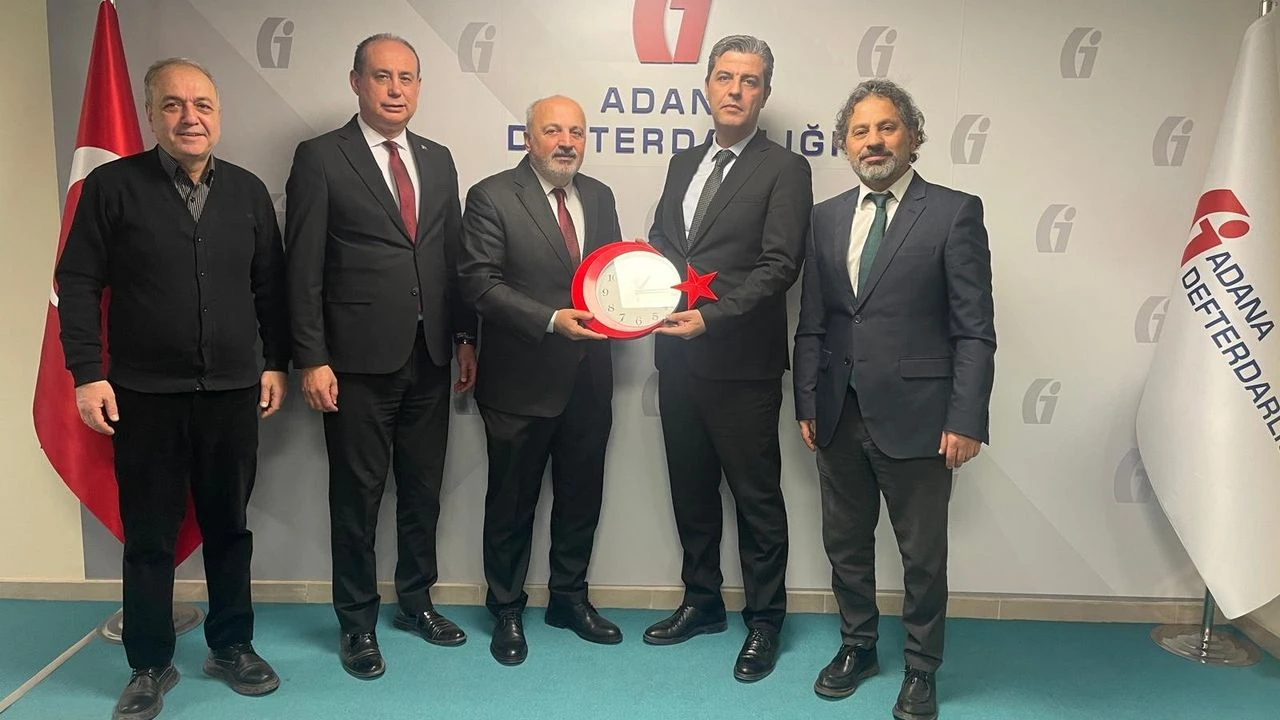 TSYD Adana Şubesi’nden defterdar Ahmet Balıkcı’ya ziyaret