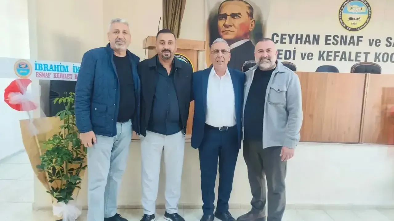 Ceyhan Kasaplar Esnaf Odası’nda Salih Akay yeniden başkan seçildi