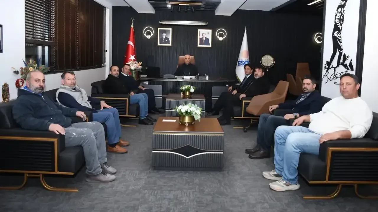 Kaportacılar Esnaf Odası Başkanı Çolak’tan AESOB Başkanı Göger’e ziyaret