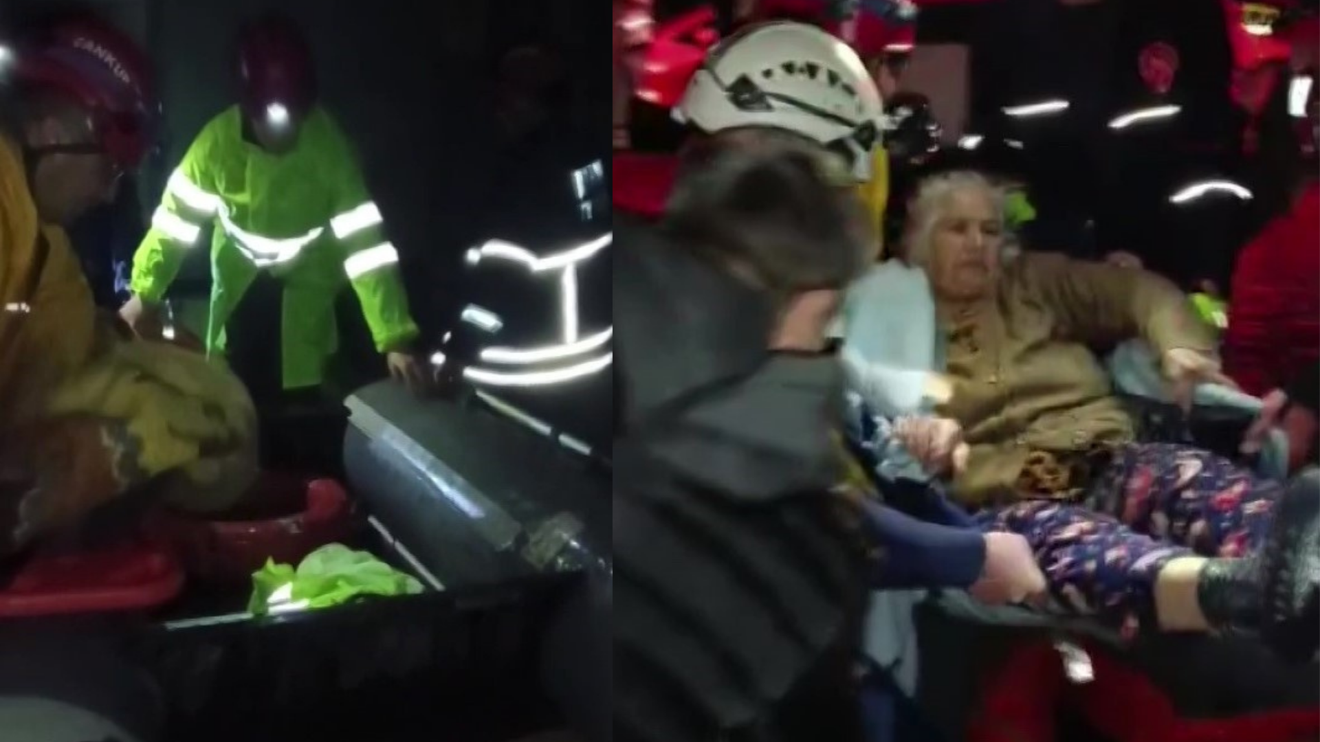 Yağmur sonrası su basan evlerde mahsur kalanlar kurtarıldı