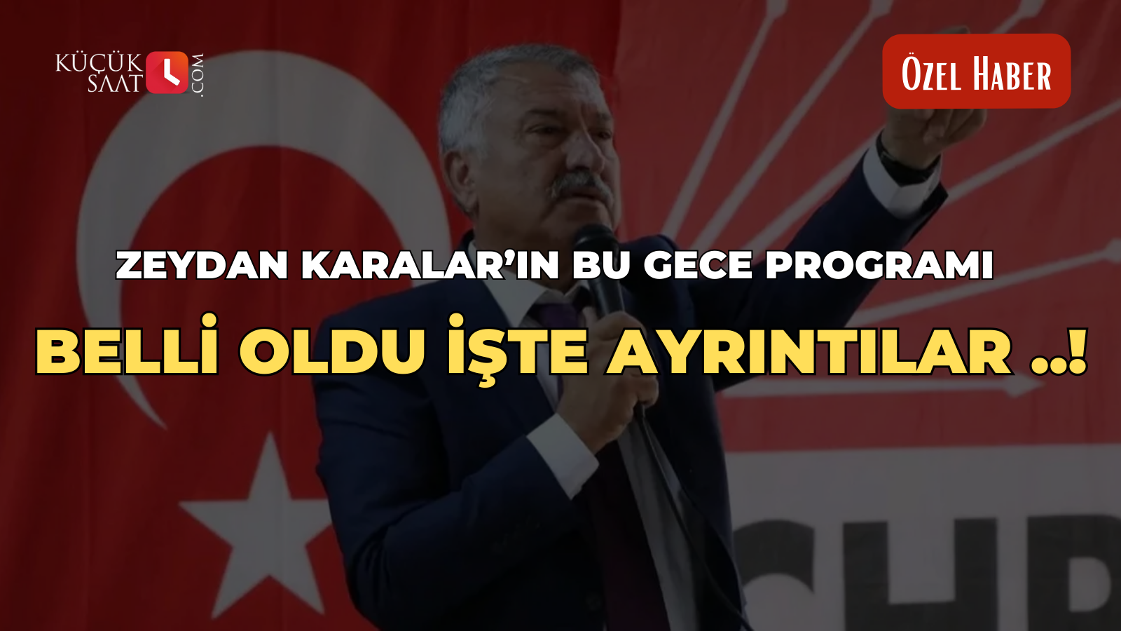 Zeydan Karalar’ın bu gece programı belli oldu İşte ayrıntılar ..!