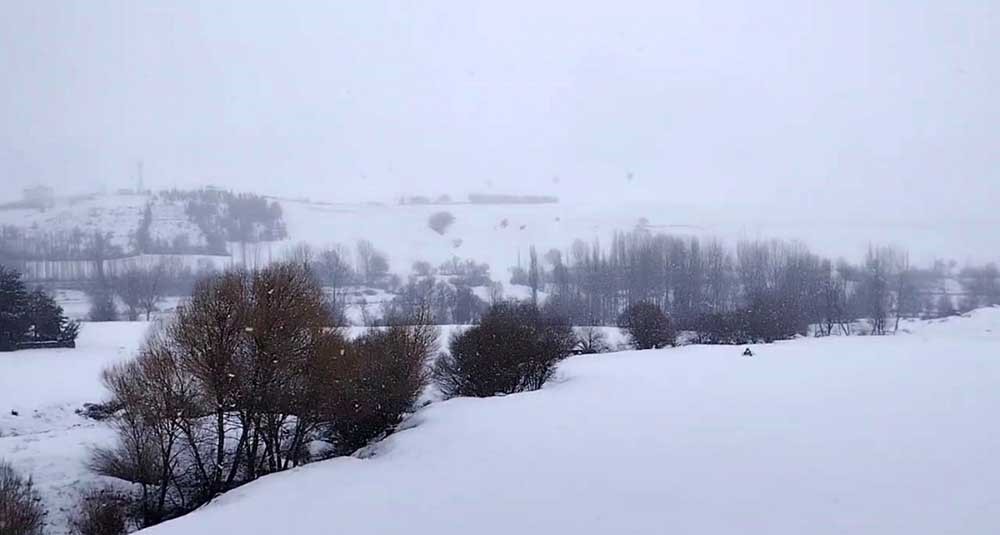 Tufanbeyli'de kar yağışı etkili oldu