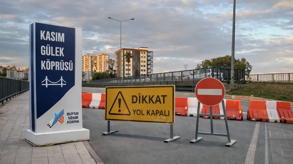 Kasım Gülek Köprüsü yıkım için kapatıldı
