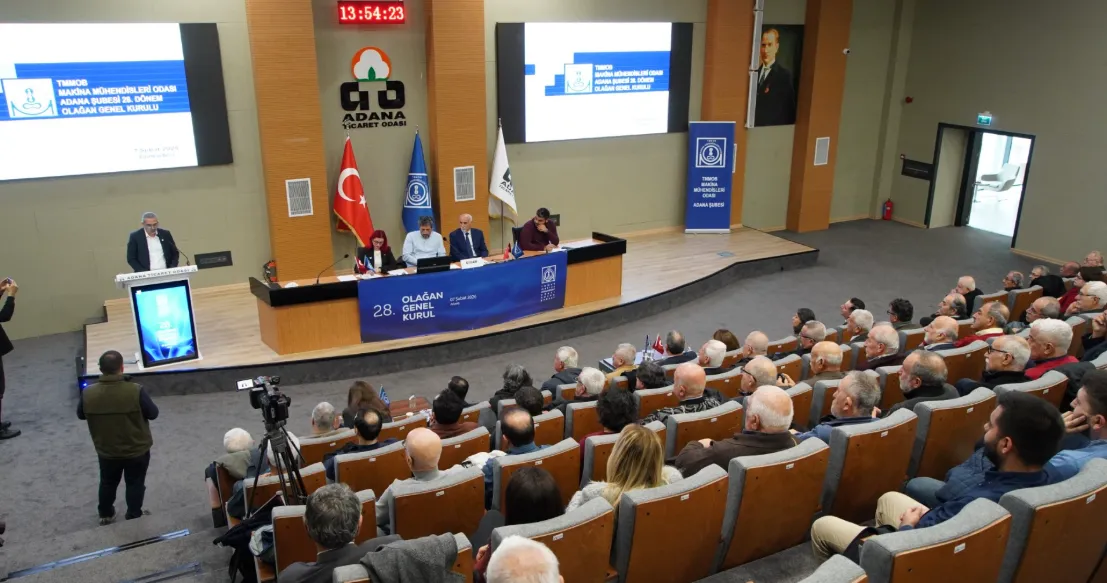 Makina Mühendisleri Odası Adana Şubesi’nde başkanlığa Kerem Şahin seçildi