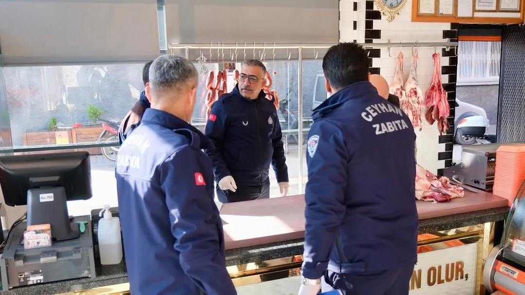 Ceyhan’da kasaplara hijyen ve fiyat denetimi