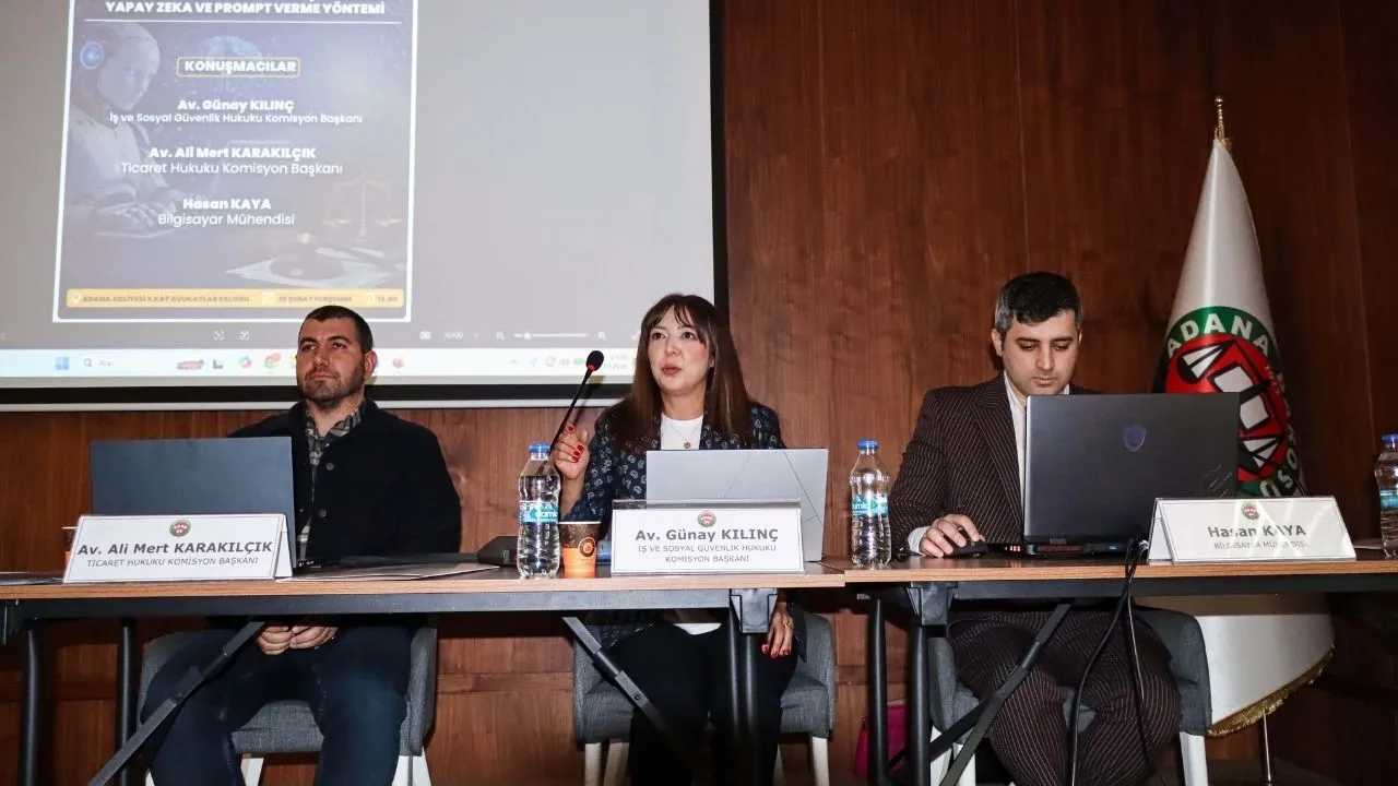 Adana Barosu’ndan avukatlara yapay zekâ ve prompt atölyesi