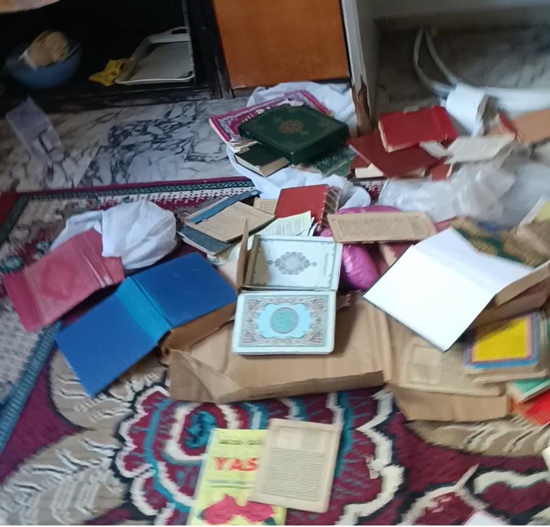 Kur'an kursunu yerle bir edip Kur'an-ı Kerim'lere zarar verdiler