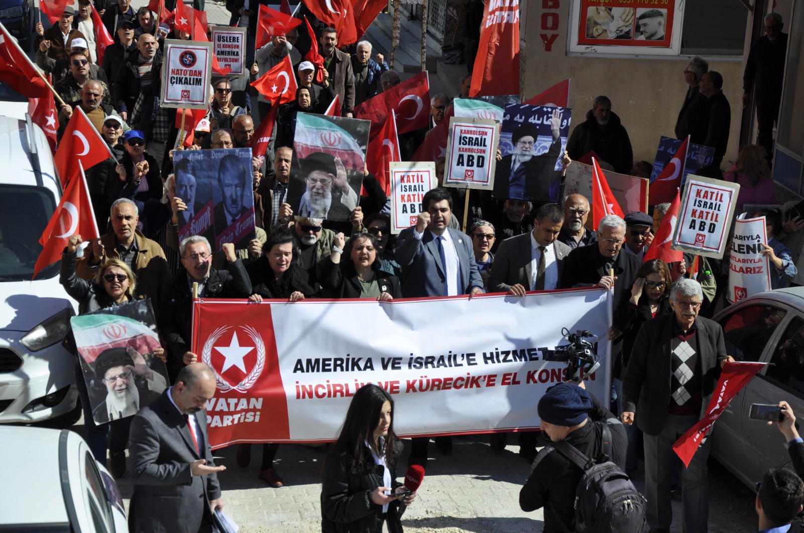 Vatan Partisi’nden İncirlik Üssü önünde sert mesaj: “Amerikan askerleri bavullarla gönderilmeli”