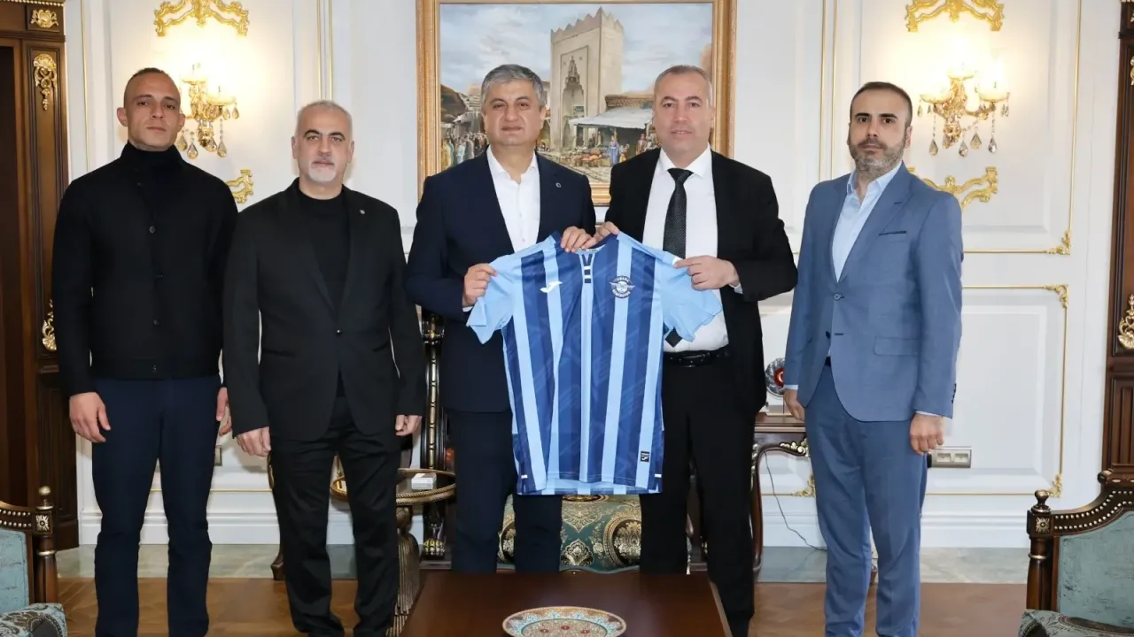 Adana Demirspor yönetiminden Vali Mustafa Yavuz’a ziyaret