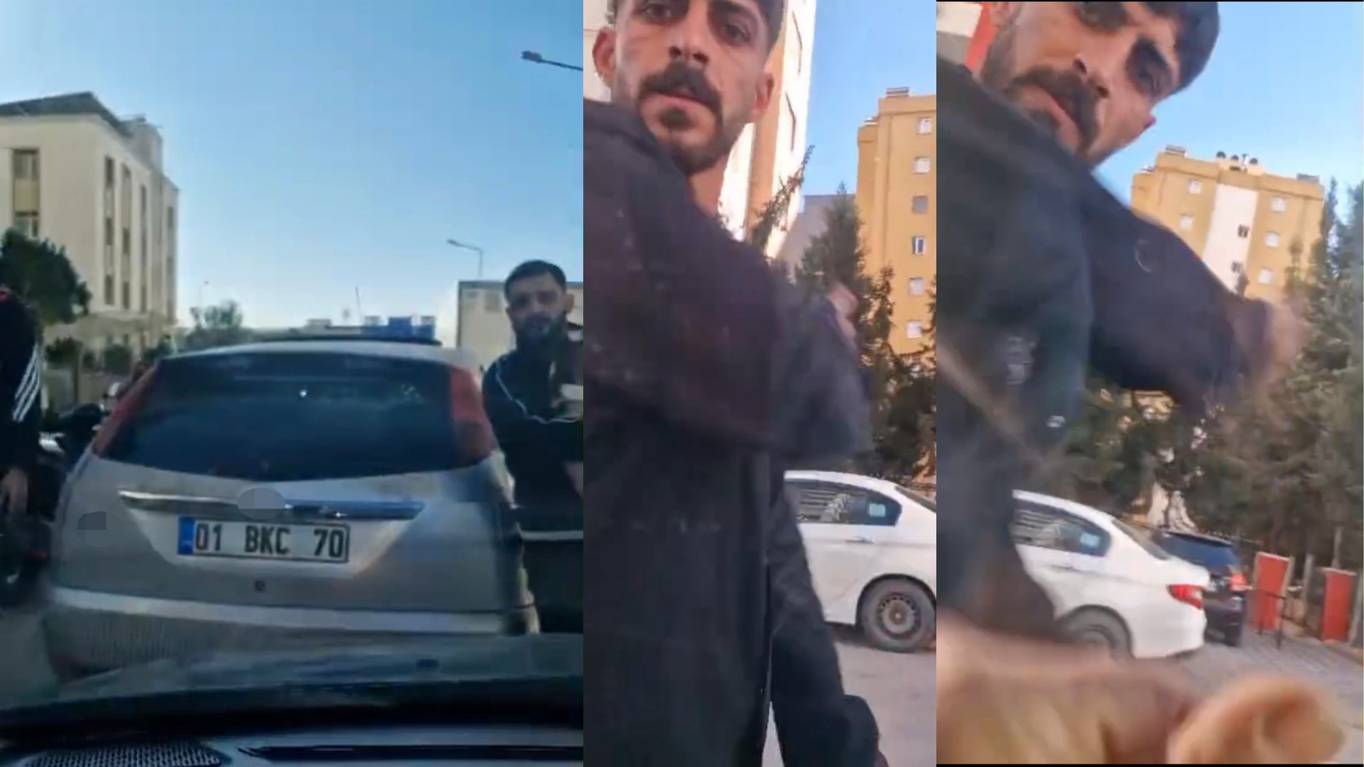 Adana'da trafikte yol verme kavgasında aracın önünü kesip saldırdılar