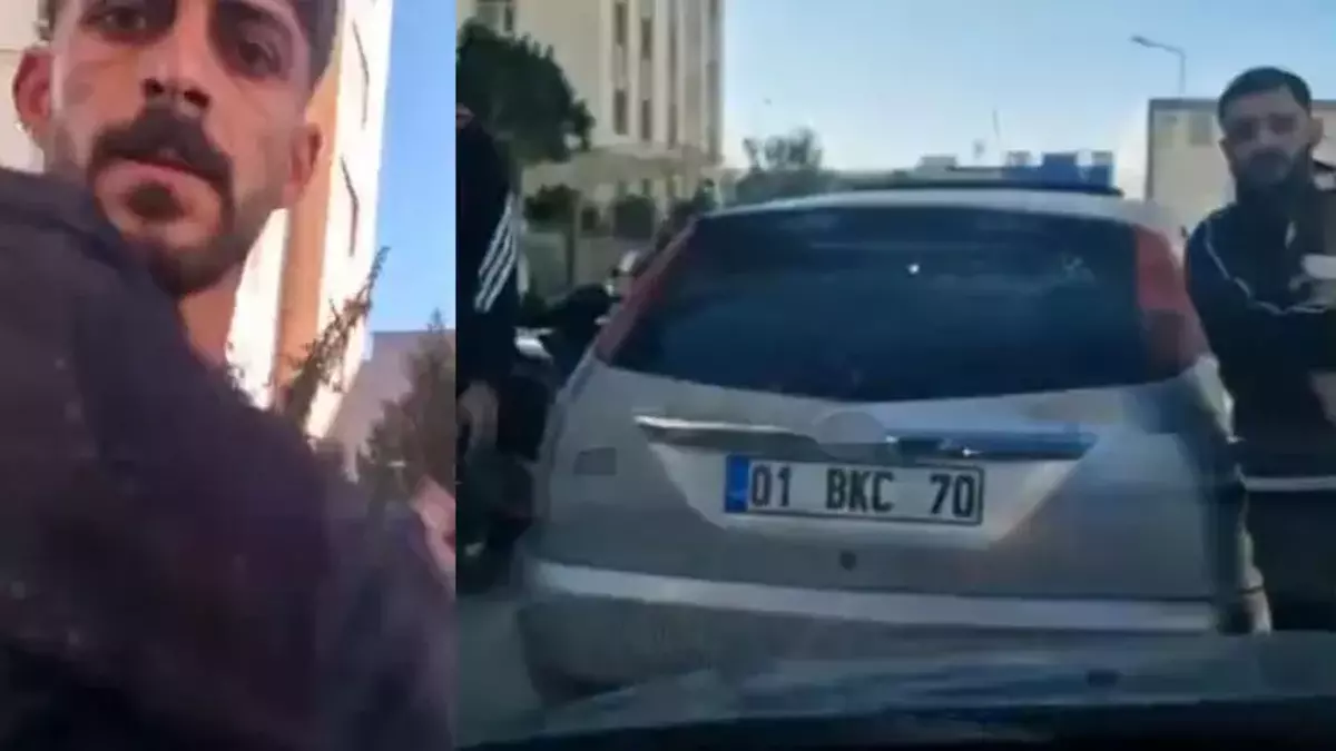 Adana'da trafikte ailenin yolunu kesen sürücüye 370 bin TL ceza