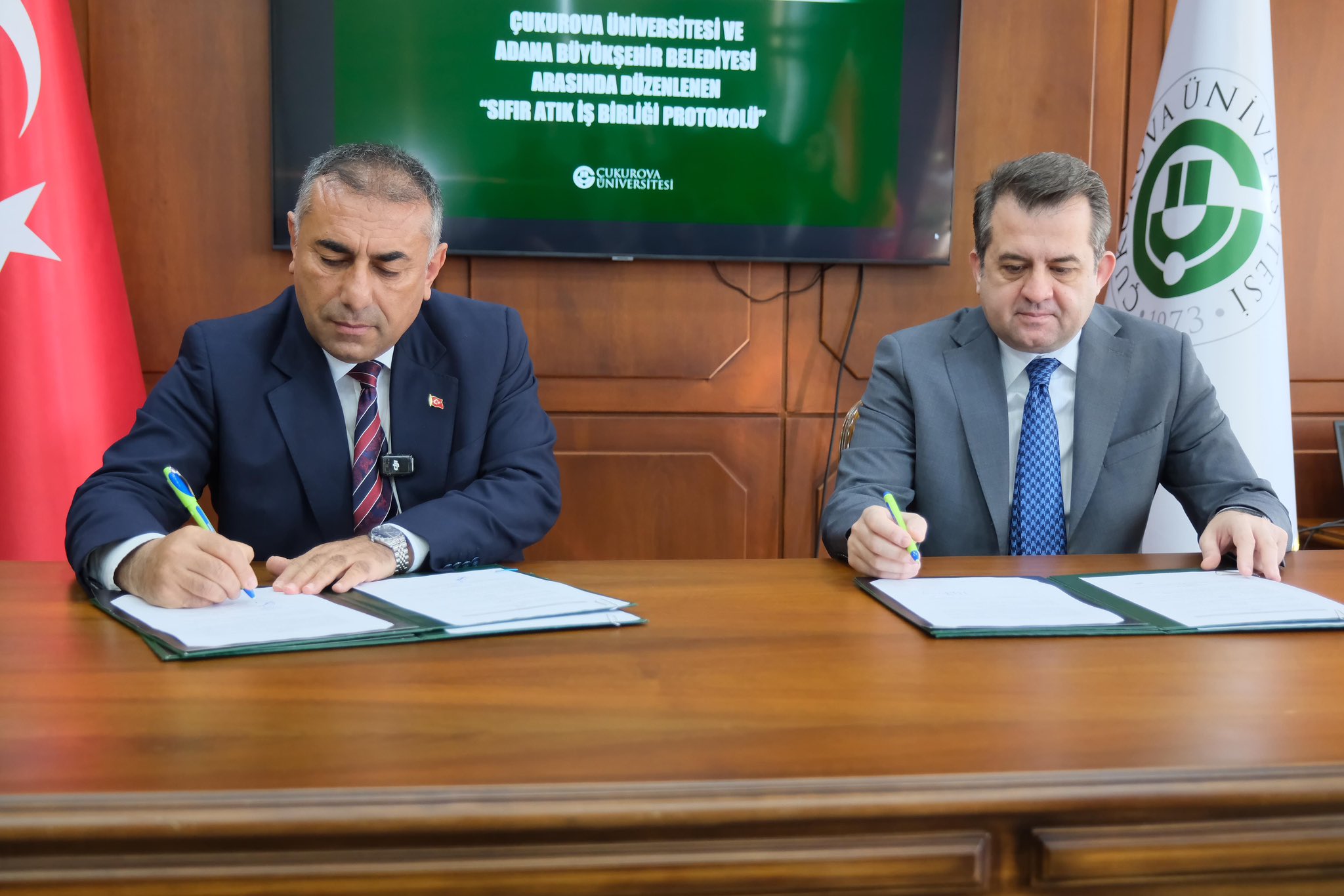 Çukurova Üniversitesi ile Adana Büyükşehir Belediyesi arasında sıfır atık iş birliği