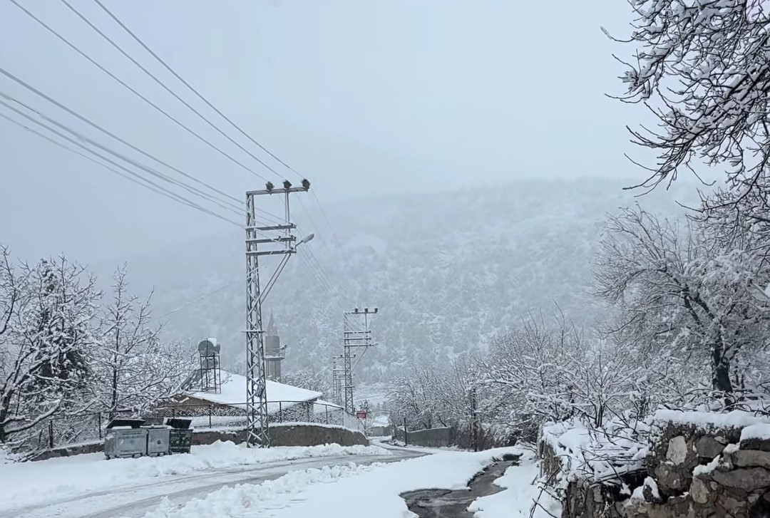 Adana'da yaylalarda kar etkili oldu