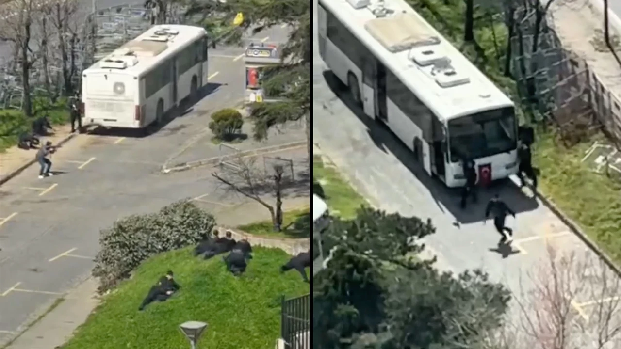 İstanbul’da İsrail Konsolosluğu önünde silahlı saldırı: 2 polis yaralandı