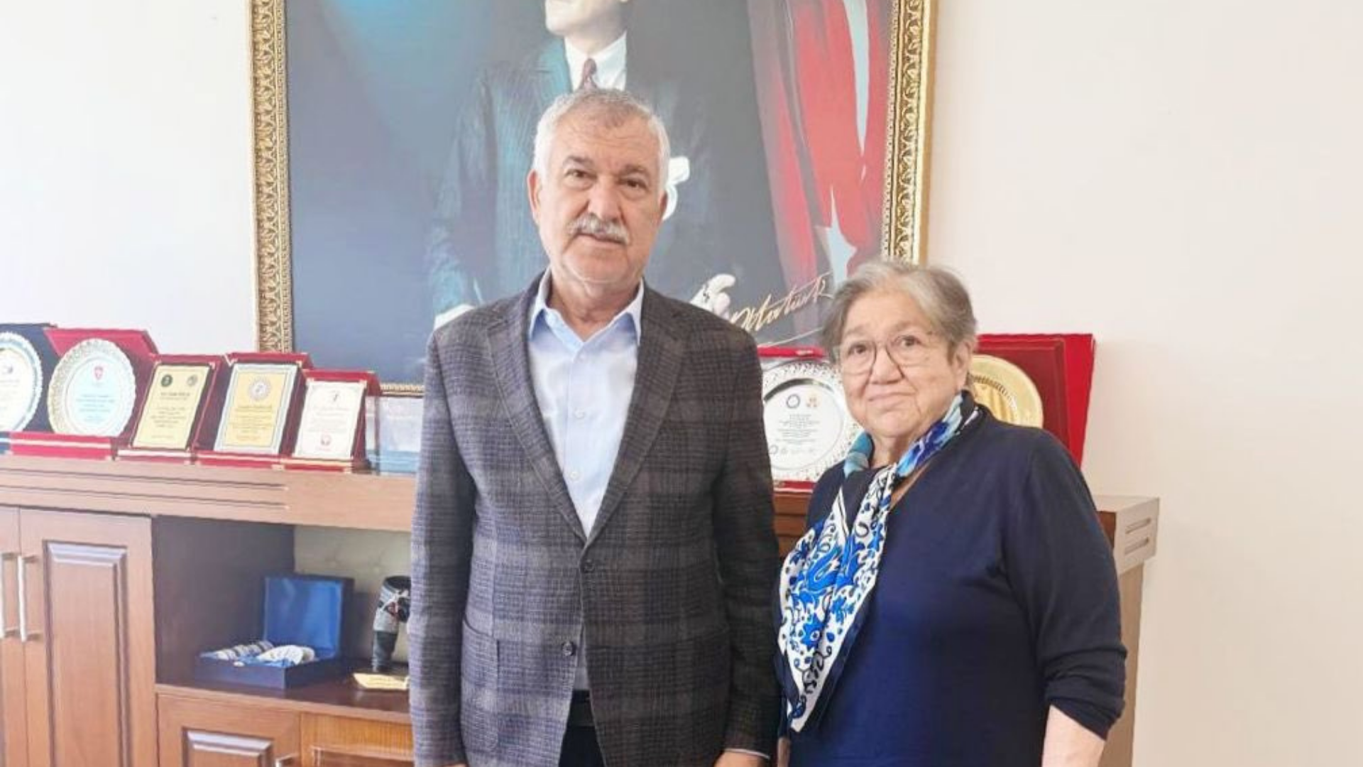 Yaşar Kemal’in eşi Ayşe Semiha Baban’dan Zeydan Karalar’a ziyaret