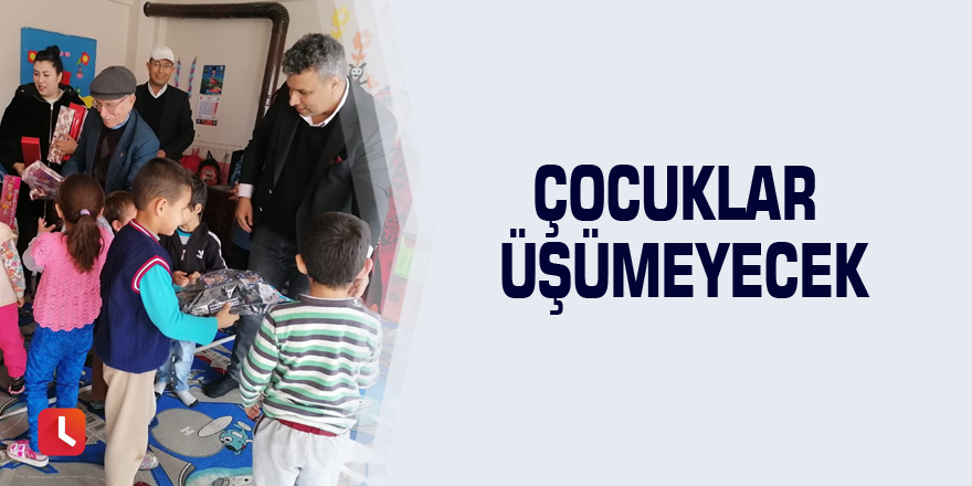 Çocuklar üşümeyecek